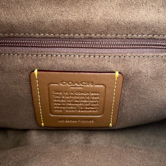 NWT Coach Etta Small Flap Shoulder Bag In Signature Chenille - Picture 3 of 8